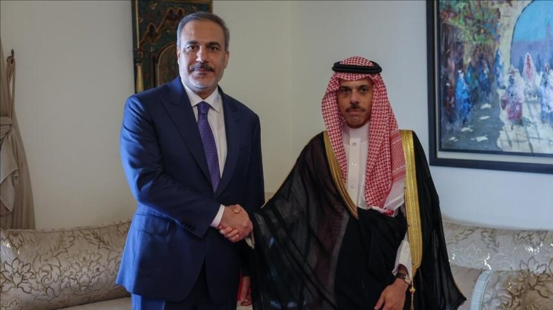 Dışişleri Bakanı Fidan, Suudi Arabistanlı mevkidaşıyla görüştü