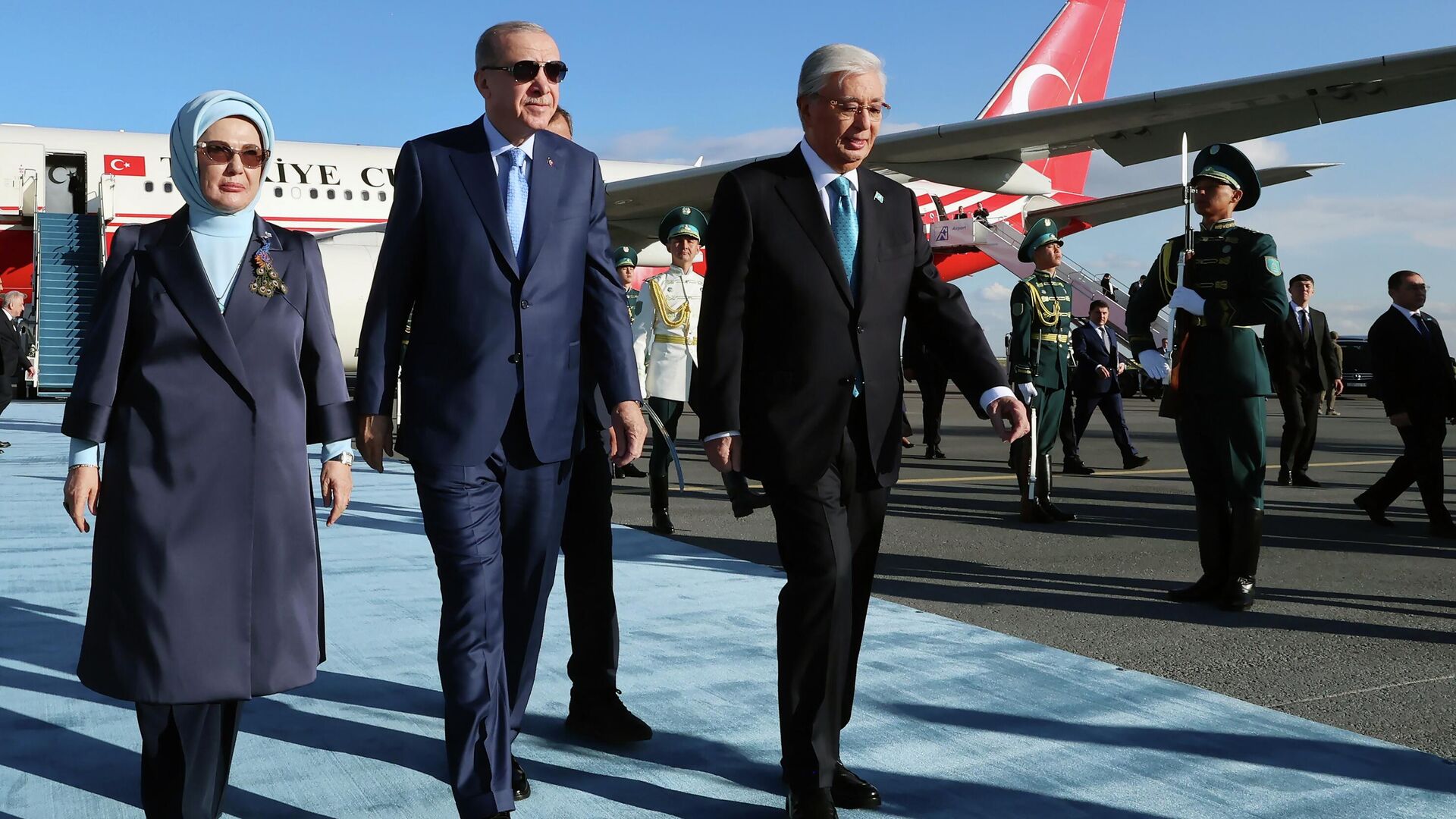 Cumhurbaşkanı Erdoğan, Kazakistan'a gitti