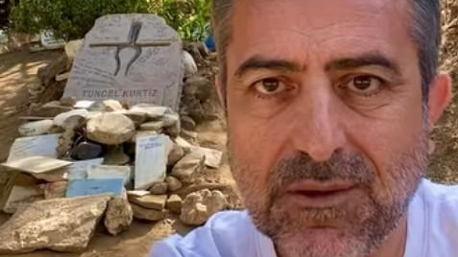 Tuncel Kurtiz'in mezarının son hali gündem oldu: 'Seküler türbesine dönüştürmüşler'