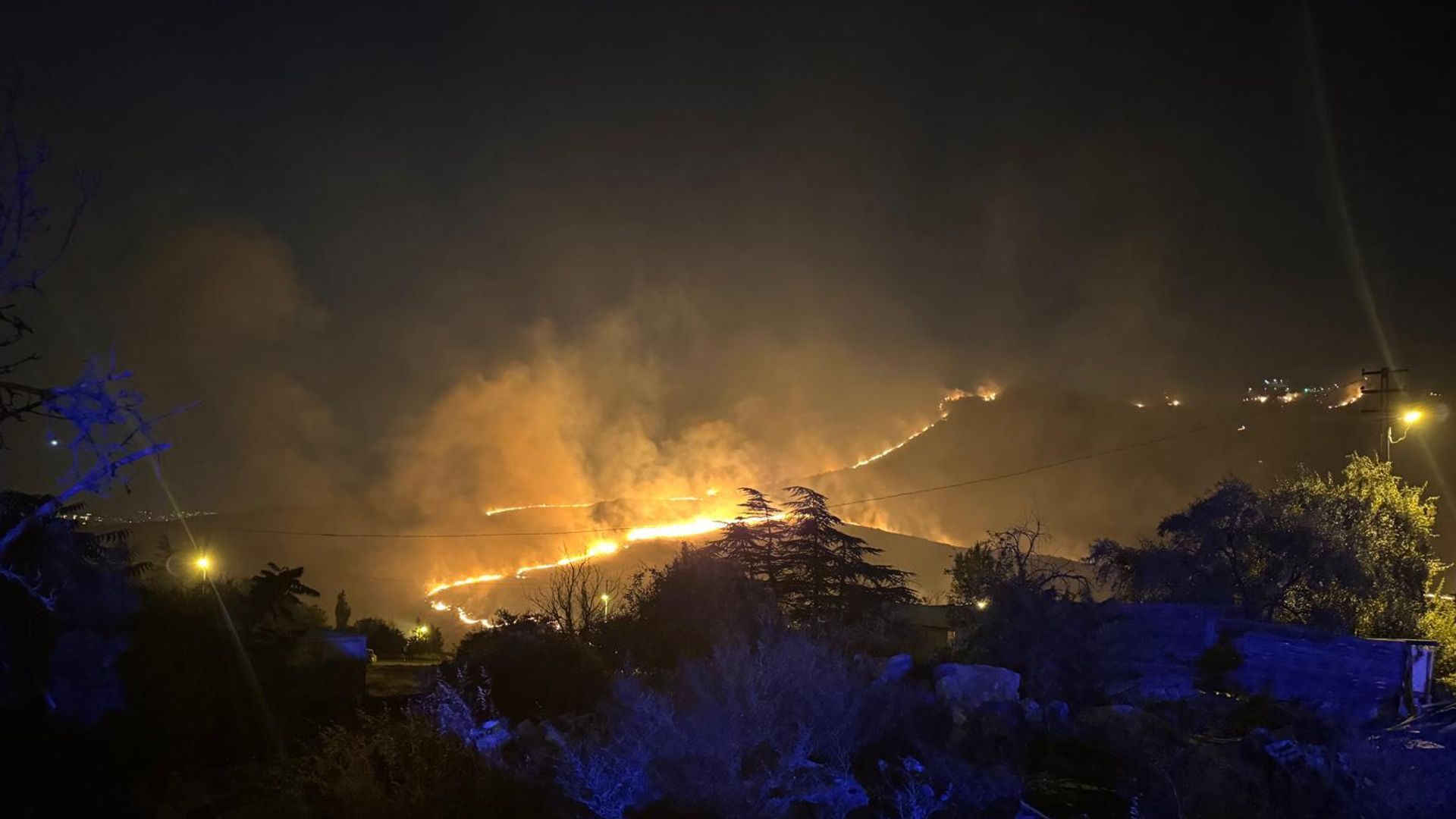 Ankara'da ağaçlık alanda yangın: 1 şüpheli gözaltına alındı