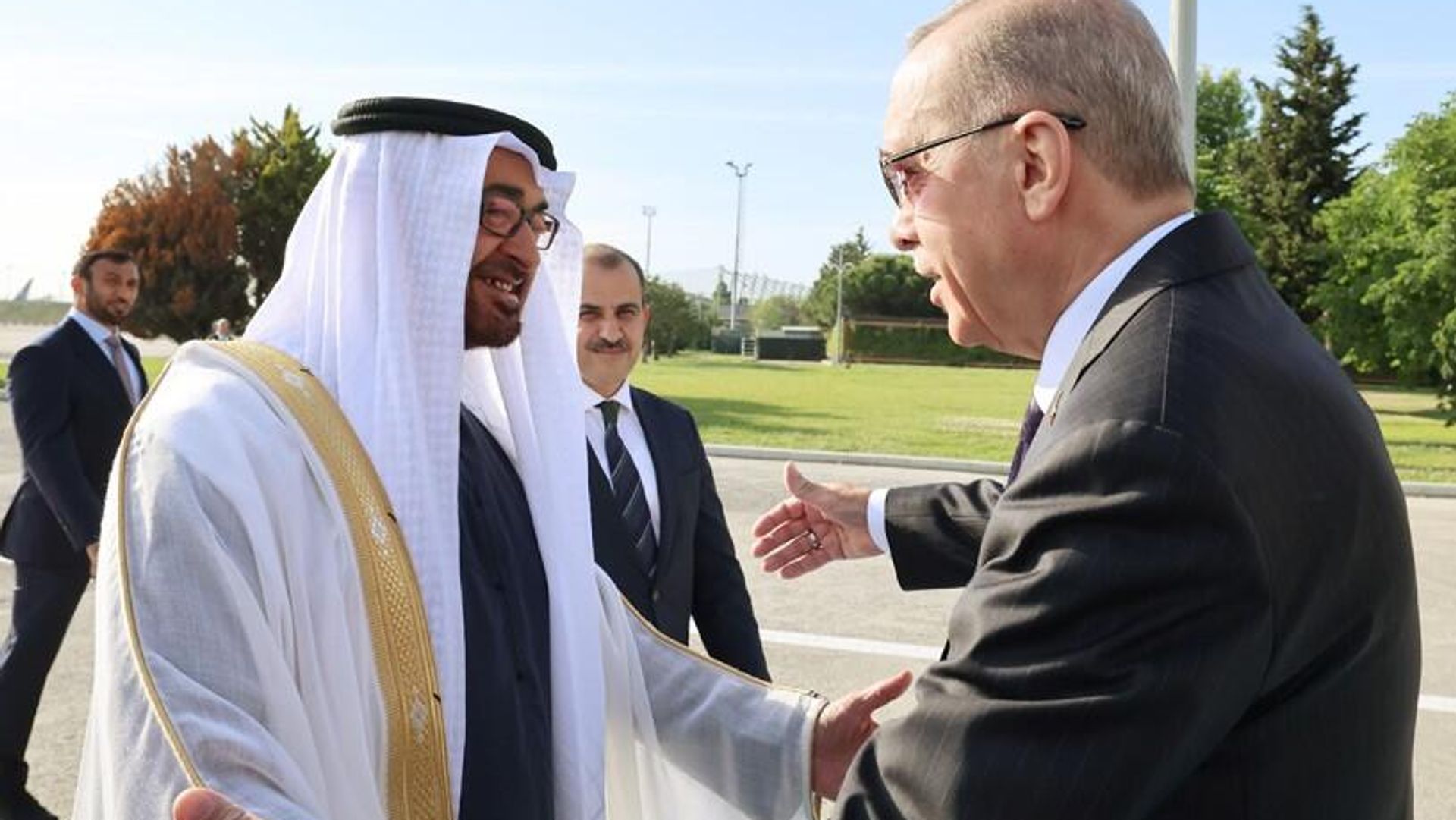 Cumhurbaşkanı Erdoğan, BAE Devlet Başkanı Al Nahyan'la görüştü