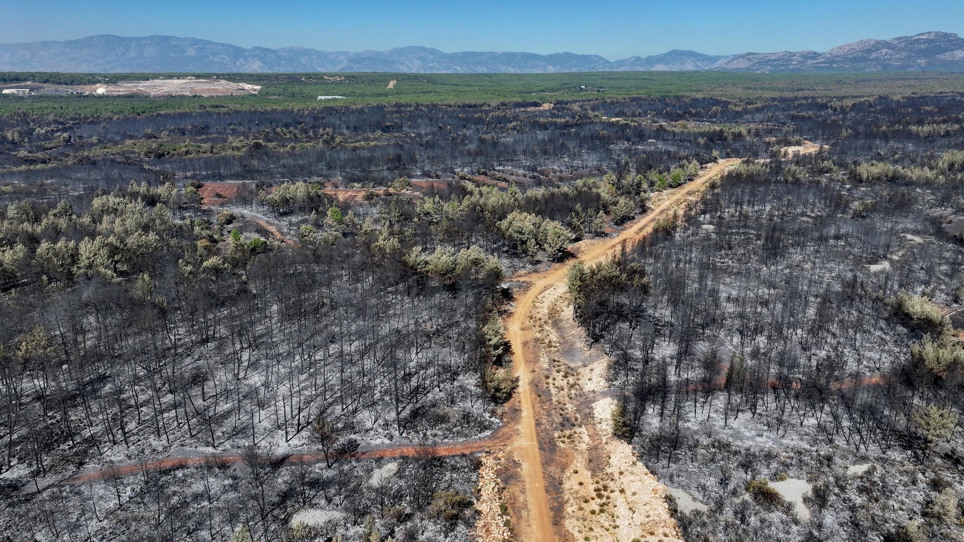Antalya'da 3 gün süren yangının izleri görüntülendi