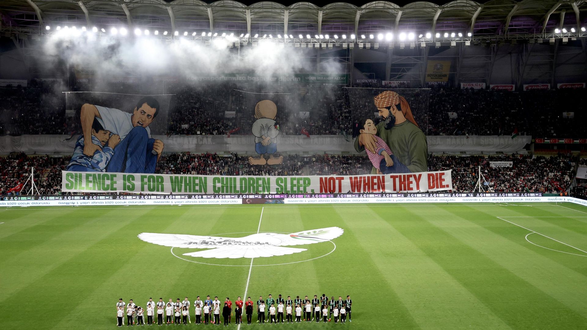 Konyaspor ve Filistin Milli Takımı dostluk maçında karşılaştı