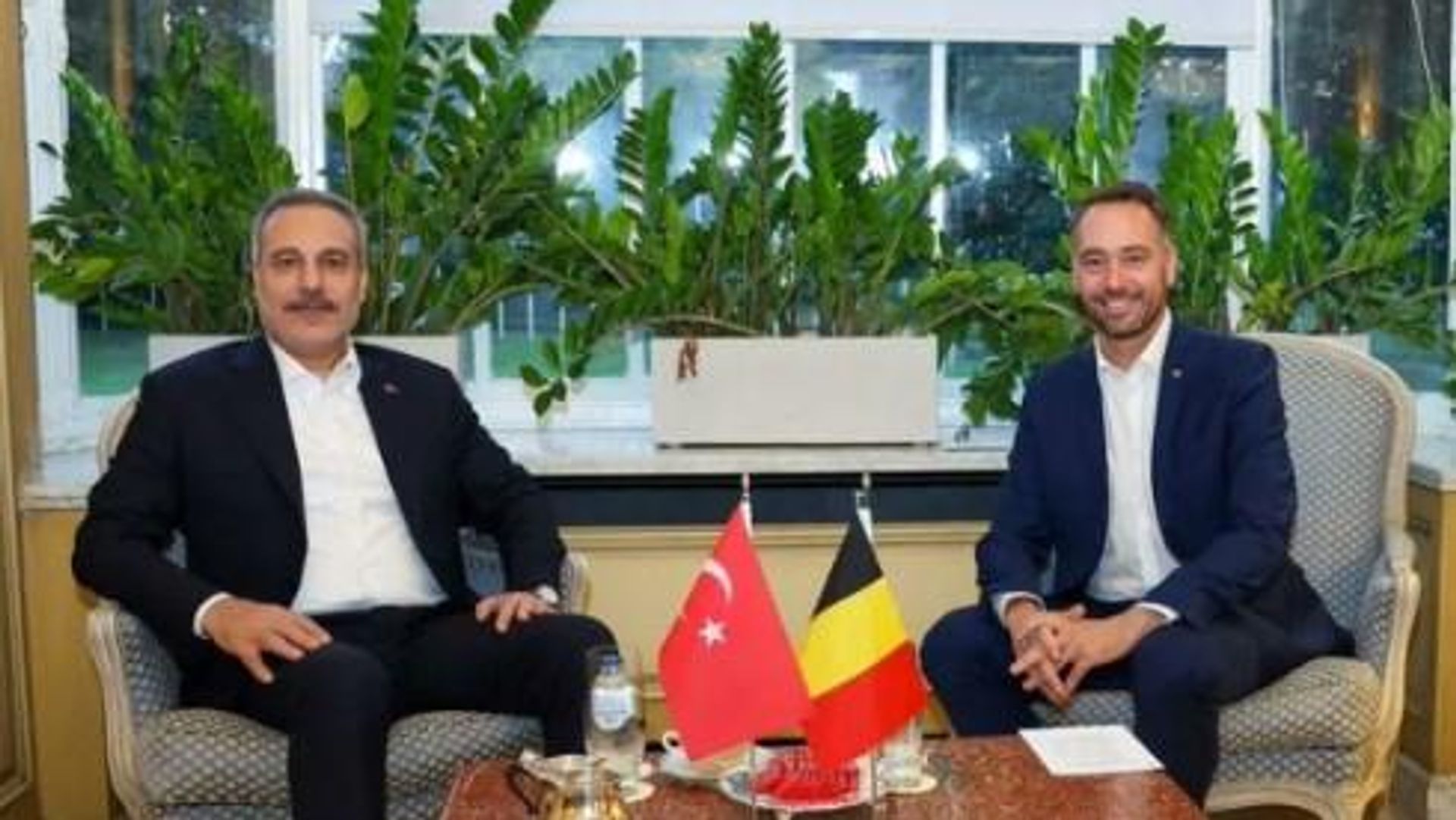 Bakan Fidan, Belçikalı mevkidaşı Prevot ile görüştü